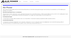 Desktop Screenshot of alirpower.se