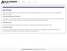 Tablet Screenshot of alirpower.se